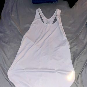 nike grey racer back tank top